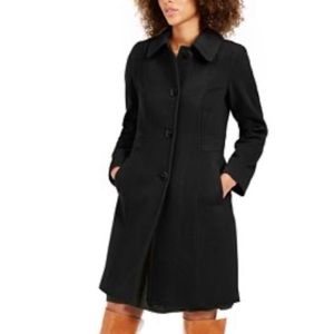 Anne Klein wool cashmere overcoat 12P